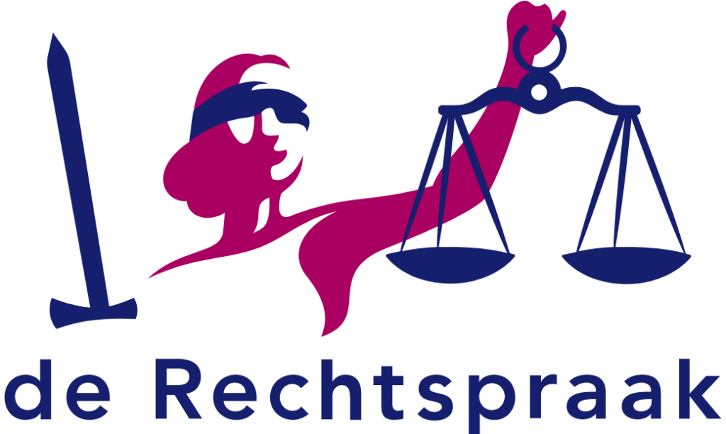 logo rechtbank vrouwe Justitia geblindoekt zwaard weegschaal